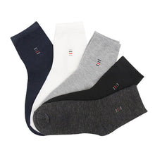 Load image into Gallery viewer, 5 Pairs Men Socks Solid Color Cotton Classical Businness Casual Socks Summer Autumn Excellent Quality Breathable Male Sock meias
