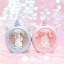 Load image into Gallery viewer, Novelty 2018 Mini Night Light Unicorn Home Decoration LED Desk Lamp Cute Children's Gift Starry Angel Table Lightings