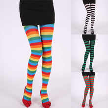 Load image into Gallery viewer, Women Stripe Print Long Tube Knee Socks Fancy Dress Party Funny Dress Up Props