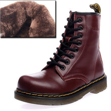 Load image into Gallery viewer, QUANZIXUAN Genuine Leather Women Boots Ankle Boots Female Autumn Winter Shoes Woman Couple Motorcycle Boots Women Ankle Boots