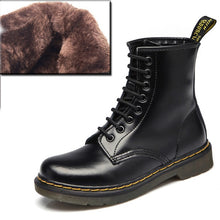 Load image into Gallery viewer, QUANZIXUAN Genuine Leather Women Boots Ankle Boots Female Autumn Winter Shoes Woman Couple Motorcycle Boots Women Ankle Boots