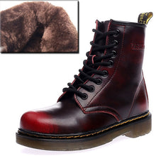 Load image into Gallery viewer, QUANZIXUAN Genuine Leather Women Boots Ankle Boots Female Autumn Winter Shoes Woman Couple Motorcycle Boots Women Ankle Boots