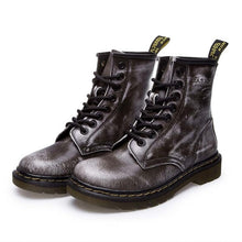 Load image into Gallery viewer, QUANZIXUAN Genuine Leather Women Boots Ankle Boots Female Autumn Winter Shoes Woman Couple Motorcycle Boots Women Ankle Boots
